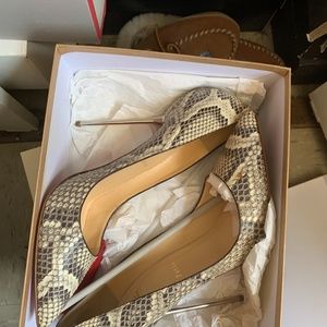 Christian Louboutin Lipsinka 120 pin-heeled python